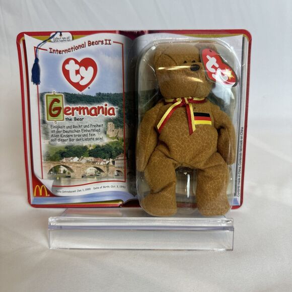 Germania the BEAR Ty Teenie Beanie Baby Mcdonalds RARE